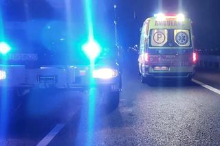 Zderzenie busów na autostradzie