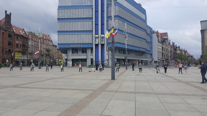 Protest przeciwko wyborom korespondencyjnym w Katowicach 