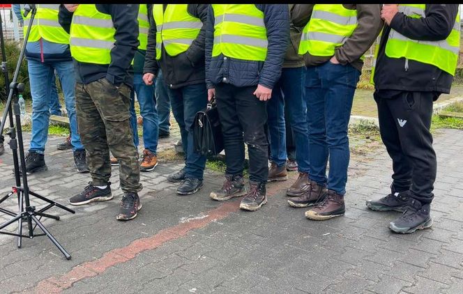 Protest rolników w Kołbaskowie