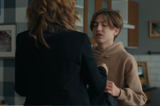 Barwy szczęścia, odcinek 3148. Asia (Anna Gzyra), Emil (Artem Malaszczuk)