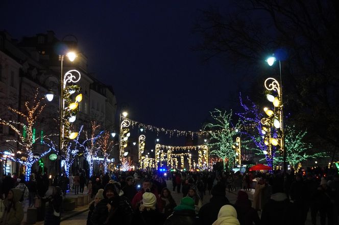 Świąteczna iluminacja Traktu Królewskiego 7.12.2024