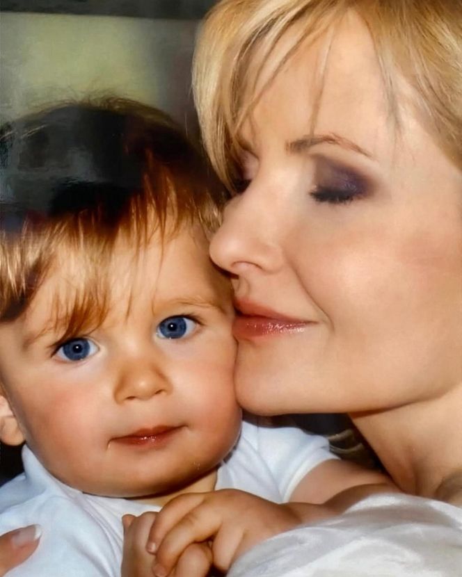 Joanna Racewicz i syn