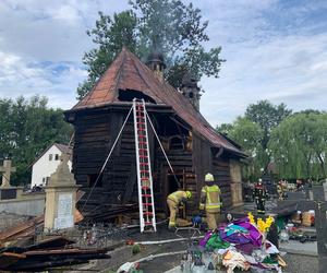 Pożar zabytkowego kościoła w dzielnicy Helena