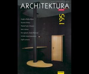 Okładka Miesięcznik Architektura 01/1995