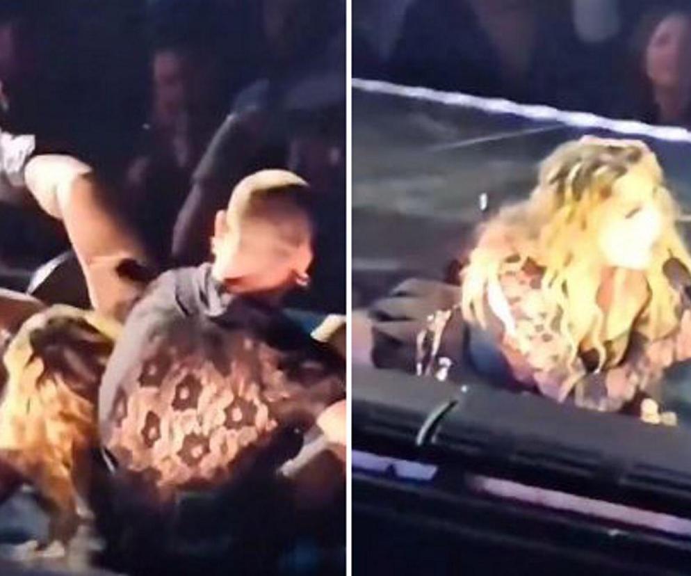 Szok! Madonna upadła na scenie. 65-letnia gwiazda miała wypadek na koncercie