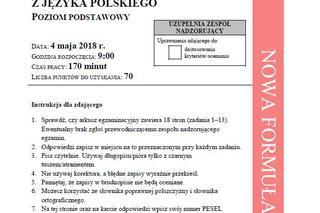 egzamin maturalny język polski 2018 MATURA