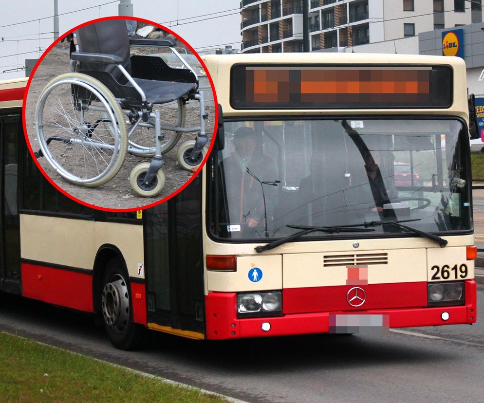 Pijany na wózku inwalidzkim wjechał w autobus w Radomiu!