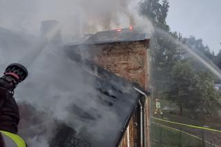 Dwie osoby nie żyją. Spłonął zabytkowy pałacyk. Tragiczny pożar w Dębsku