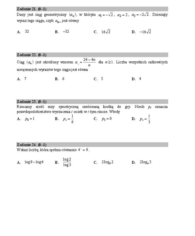 matura próbna 2014 CKE matematyka 6