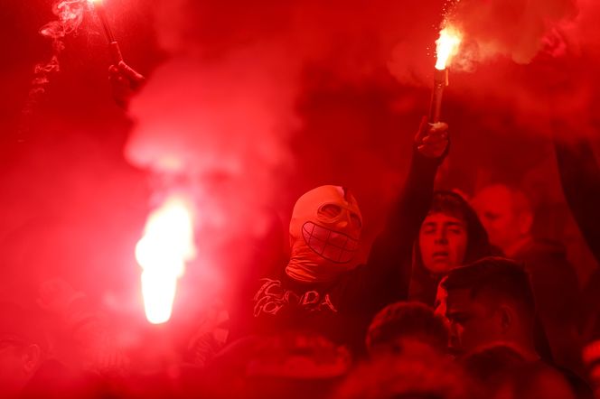 Kibice na meczu Górnik Zabrze - Legia Warszawa