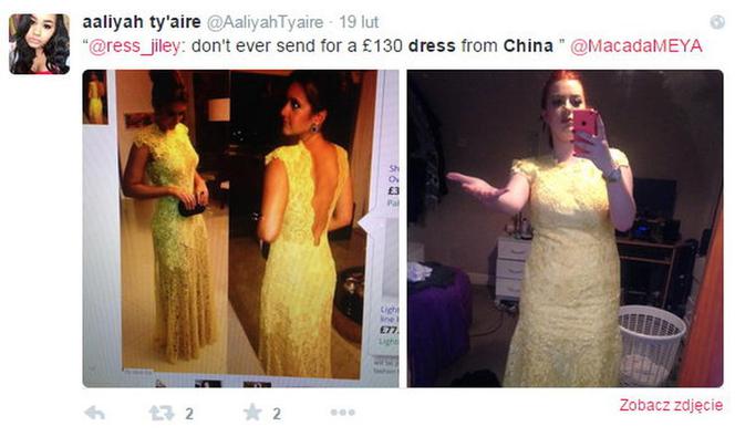 Nie zamawiaj sukienek z Chin