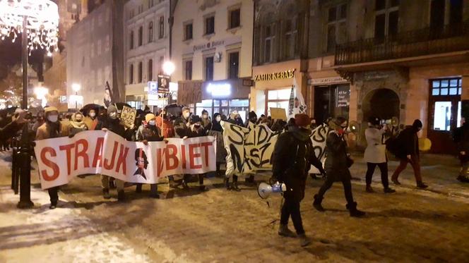 Protest na ulicach Torunia 28 stycznia