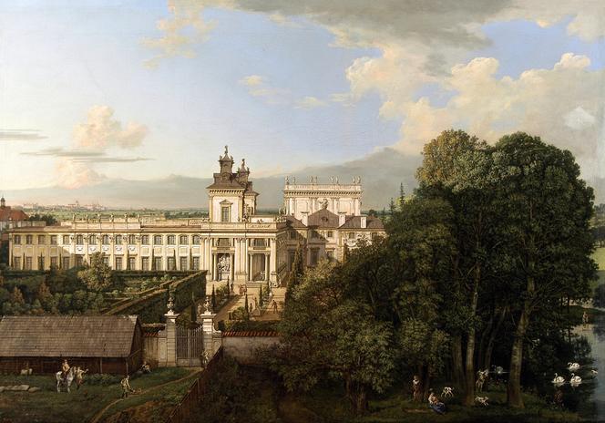 Canaletto, Pałac w Wilanowie od strony południowej (1777)