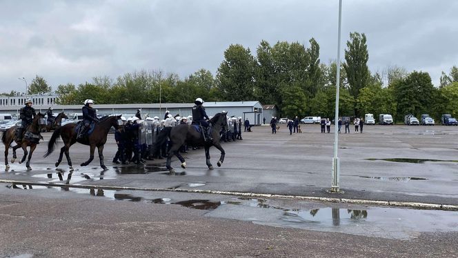 Ćwiczenia policjantów i strażników miejskich