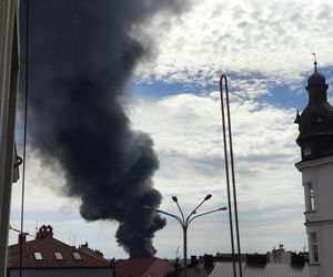 Pożar przy ulicy Dojazd w Tarnowie