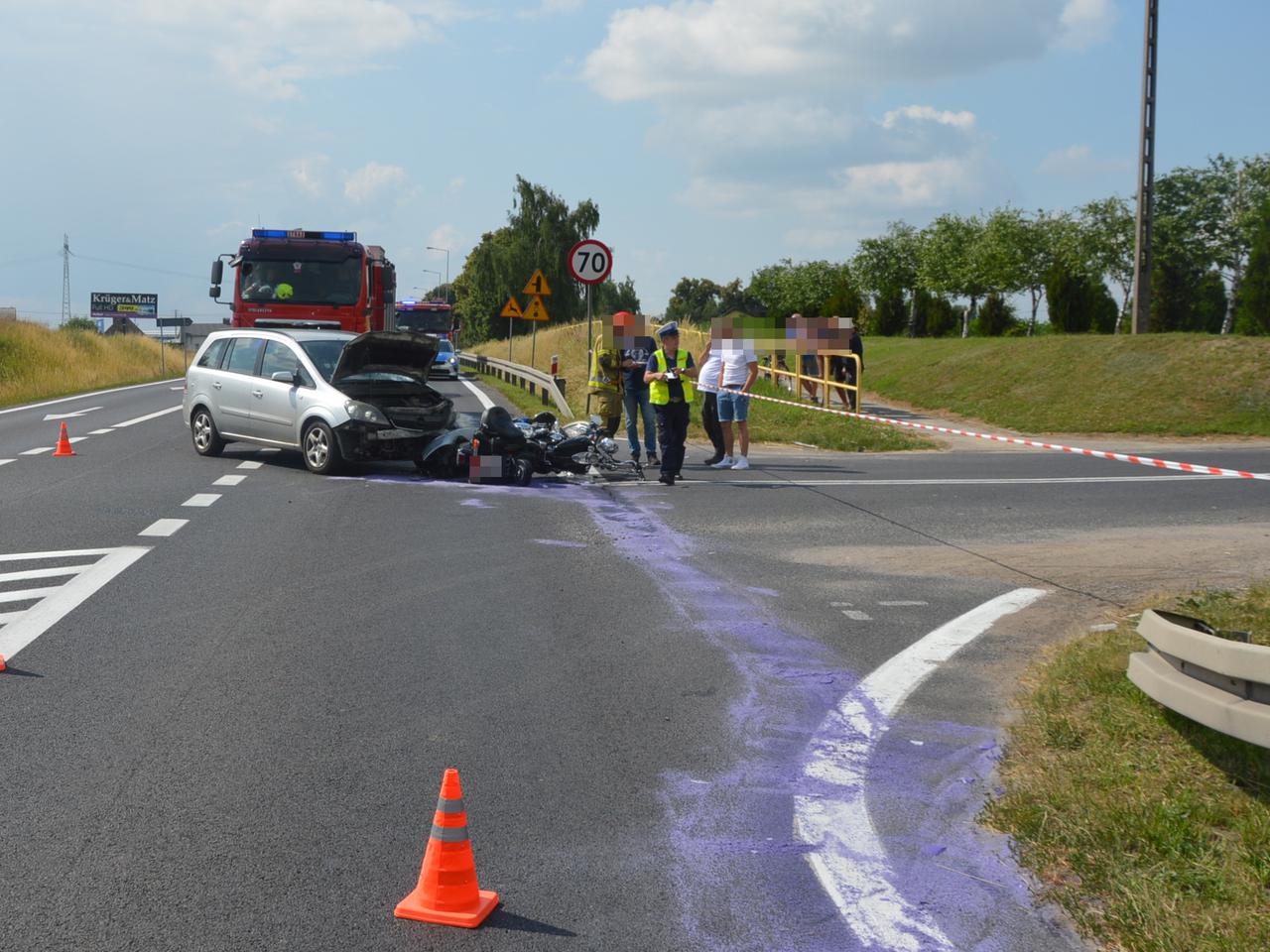 Niebezpieczne wakacje na drogach regionu. Dużo wypadków, w tym motocyklowych