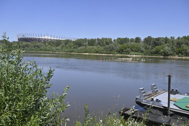 Niski stan wody w Wiśle