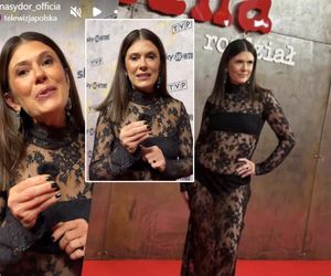 50-letnia Sydor w bieliźnie na czerwonym dywanie. Przez koronki wszystko było widać!