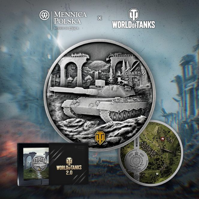 Pierwsza na świecie licencjonowana moneta dla fanów gry „World of Tanks”. Mennica Polska i Wargaming łączą siły
