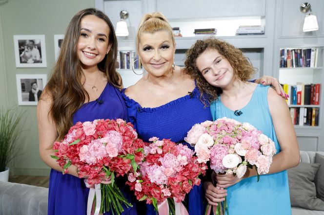 Katarzyna Skrzynecka z rodziną