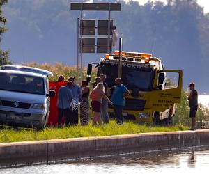 Auto zsunęło się do wody. Dramat na Kanale Grunwaldzkim