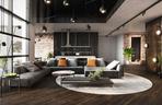 Styl industrialny: salon