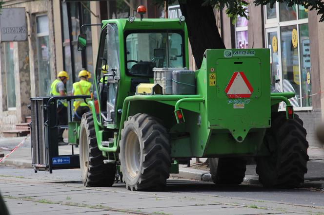 Rozbiórka spalonej kamienicy przy ul. Kraszewskiego 12