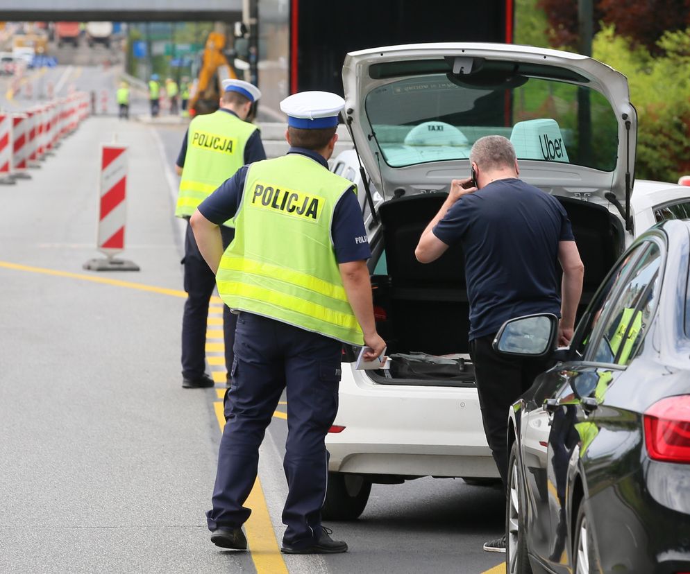Policyjna kontrola w Warszawie 