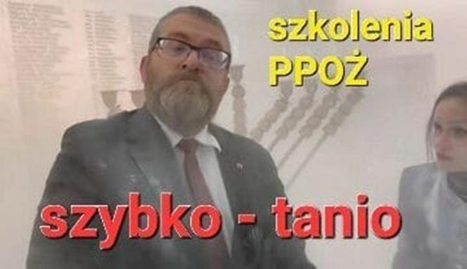 Grzegorz Braun z gaśnicą w Sejmie