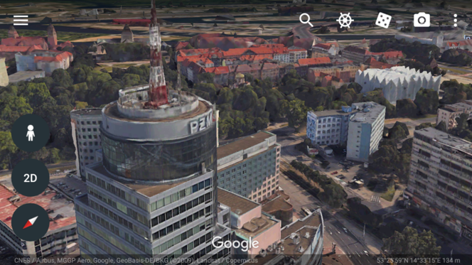 Trójwymiarowy Szczecin w Google Earth