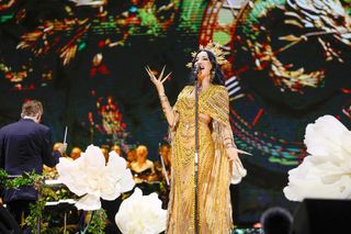 Justyna Steczkowska cała na złoto. Tą stylizacją zachwyciła wszystkich!