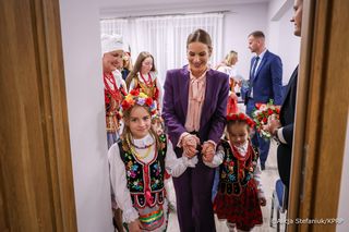 Marta Nawrocka spotkała się z młodymi gospodyniami