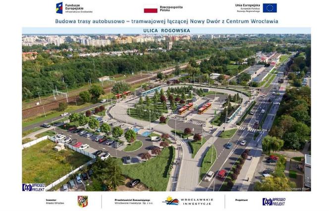 Końcowy przystanek Trasy Autobusowo-Tramwajowej