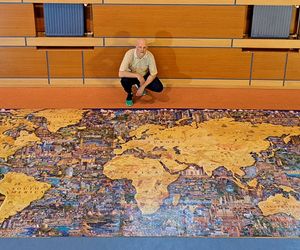 Mieszkaniec Turku złożył największe puzzle na świecie. Poznajcie Krzysztofa Szczecińskiego