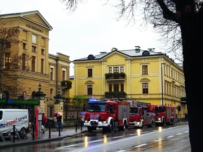 Alarm pożarowy w Sądzie Rejonowym w Lublinie