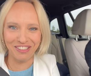 	M jak miłość nowy sezon. Dorota (Iwona Rejzner) na planie