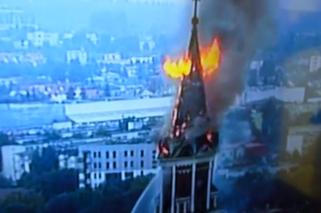 Pożar kościóła św. Wojciecha w Białymstoku. Zawiódł sprzęt strażaków! [wideo]