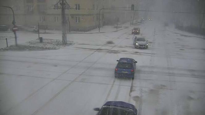 Burza śnieżna w Łodzi 17.01.2022
