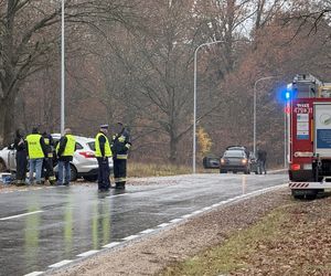 Po uderzeniu w drzewo, z auta wypadł silnik. Kierowca nie miał szans. Zginął na miejscu