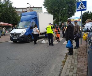 Potrącenie pieszego na pasach na ulicy Rynkowej w Siedlcach