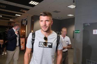 Lukas Podolski już w Zabrzu. Czekali na niego kibice
