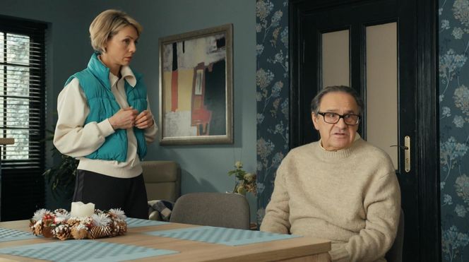 Barwy szczęścia odc. 3200. Jerzy Marczak (Bronisław Wrocławski), Malwina (Joanna Gleń)