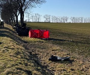 Śmiertelny wypadek pod Nysą. Cztery osoby zginęły po uderzeniu w drzewo