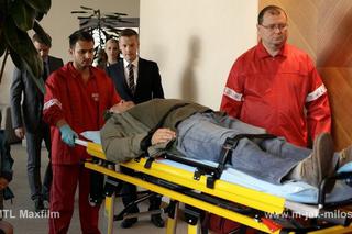 M jak miłość odc. 1112. Romanowski (Robert Wabich), Piotrek Zduński (Marcin Mroczek)