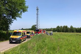 Wypadek motocyklistów w Baryczce