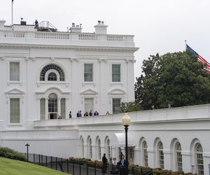 Trump wszedł na dach Białego Domu! Mówił o broni nuklearnej