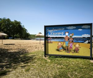 Plaża w Osiecznej przed sezonem letnim 