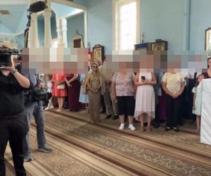 Marta Manowska na ślubie  Klaudii i Valentyna