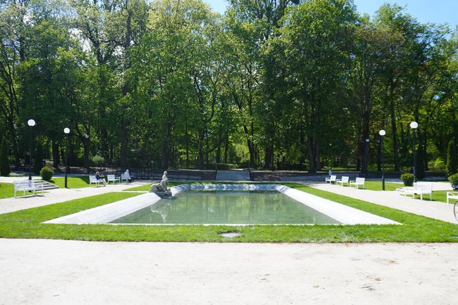 Różanka w Parku Planty po remoncie