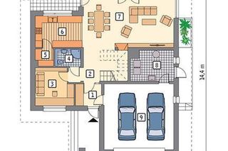 Projekt domu Piękny widok (wariant I) z kolekcji Muratora